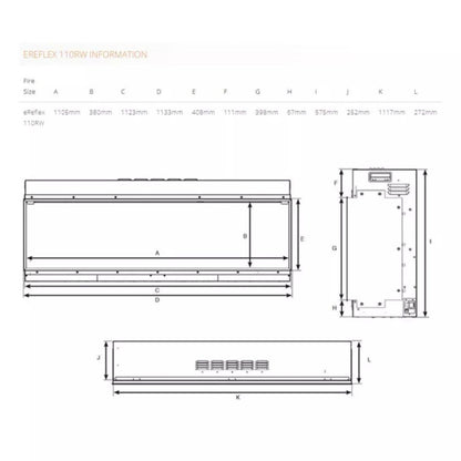Gazco eReflex 110RW Electric Fire