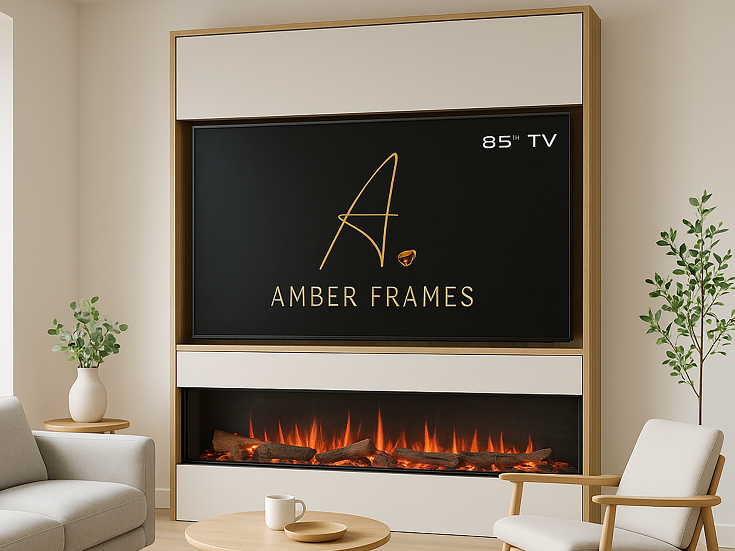 The Ember Luxe 85 — SingleView Edition | Premium Media Wall